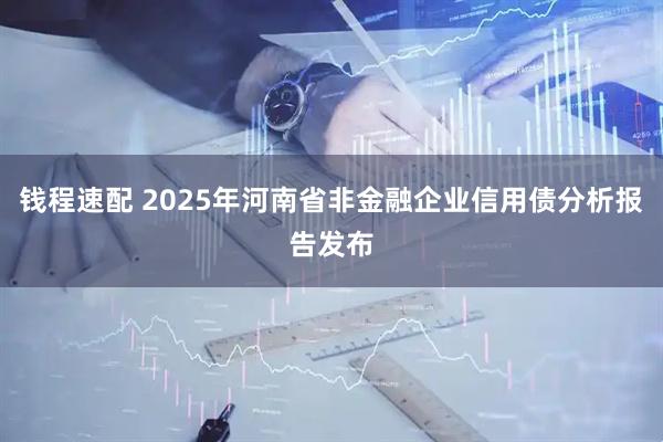 钱程速配 2025年河南省非金融企业信用债分析报告发布